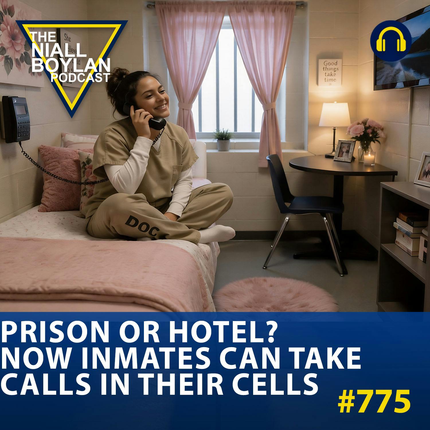 #775 Prison or Hotel? Now Inmates Can Take Calls in Their Cells episode artwork