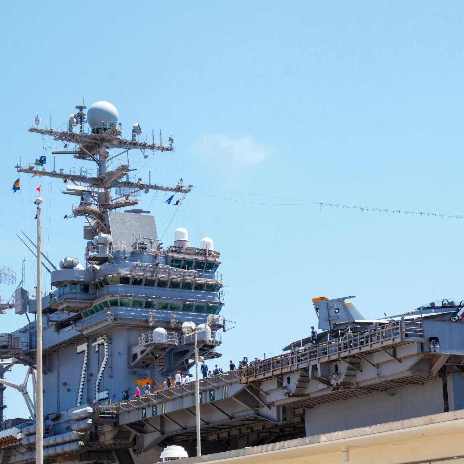 The US navy staff who have been stuck at sea for almost a year