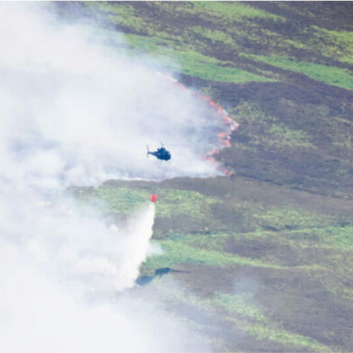 A wildfire continues to spread in Co Tipperary