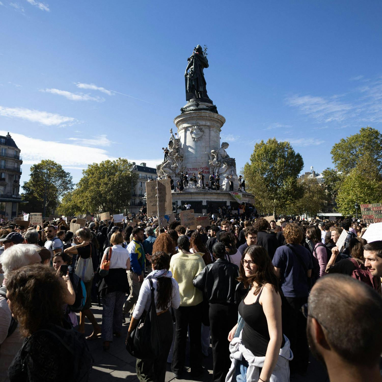 Protests are expected to continue across France today Image