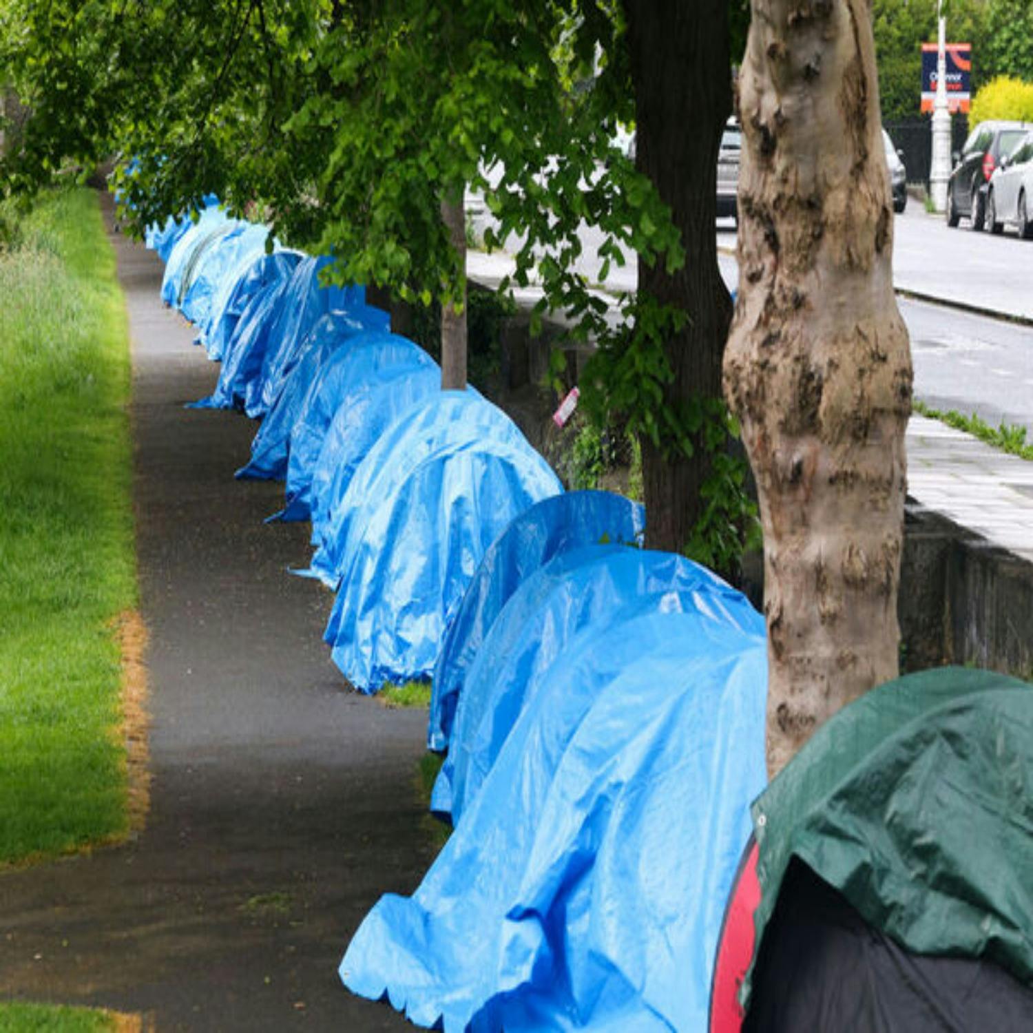 What should be done about the tents in Dublin?