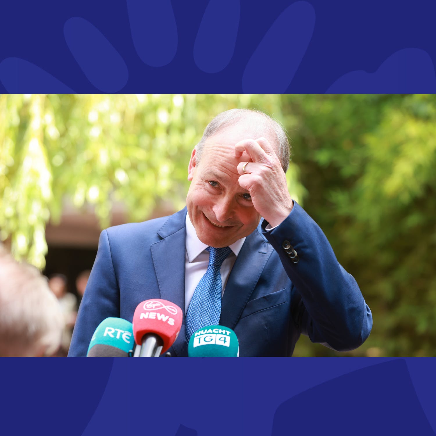 Gift Grub: Micheál Martin Does The Last Minute Prep Before Meeting Trump