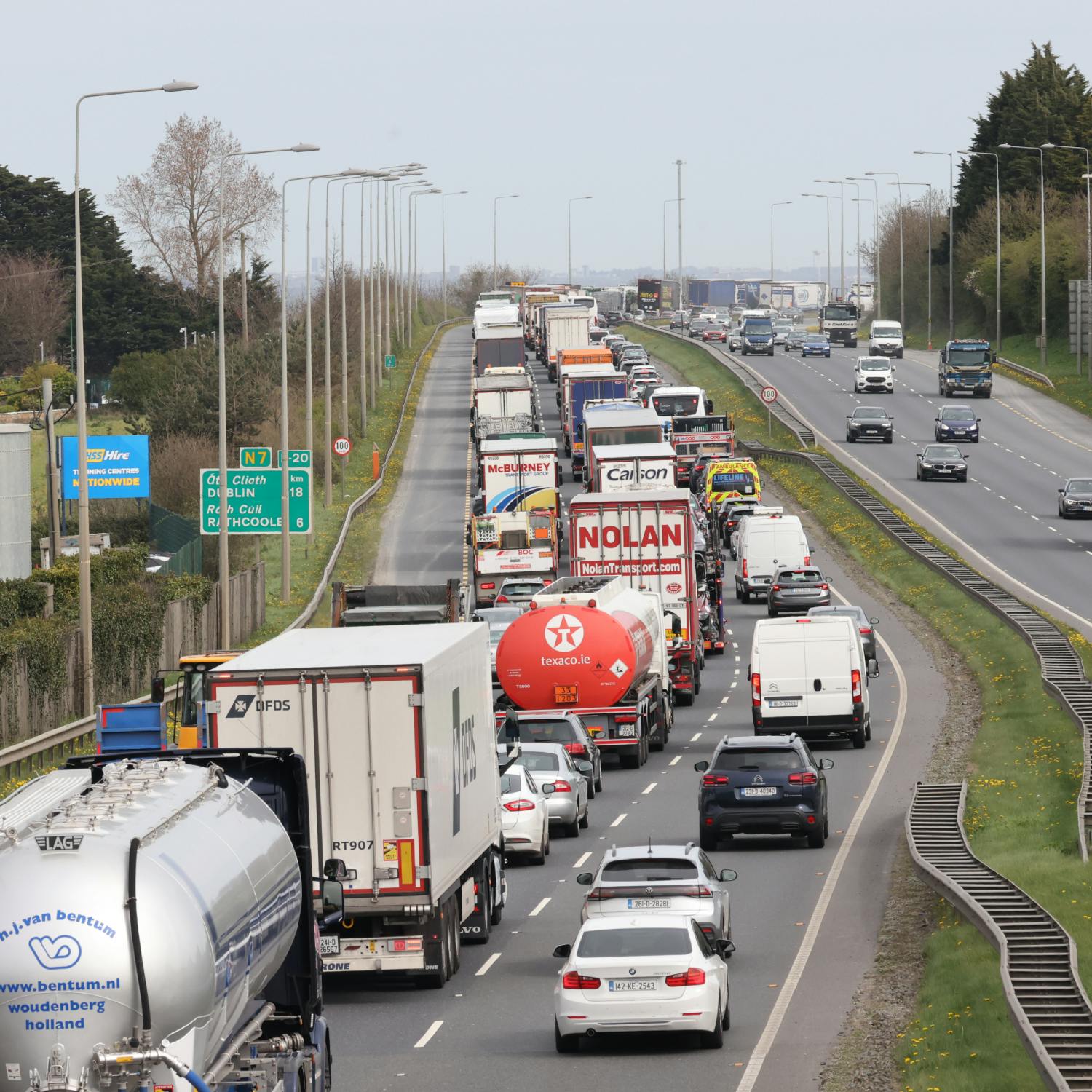 National fuel protest reaches Dublin City Centre