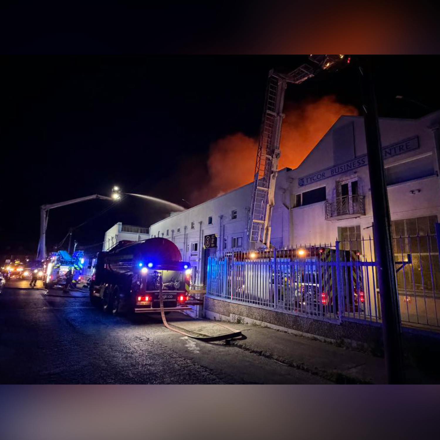 The aftermath of the Waterford city fire