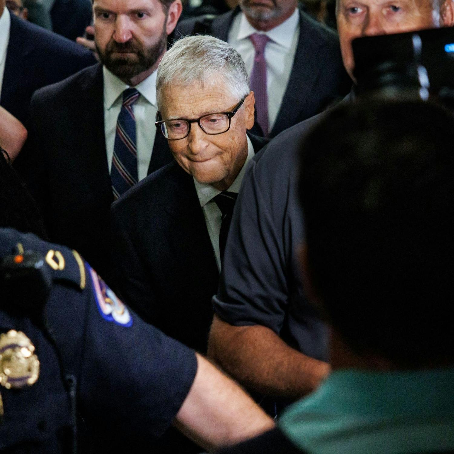 Bill Gates before the U.S. Congress  over interaction with Jefferey Epstein