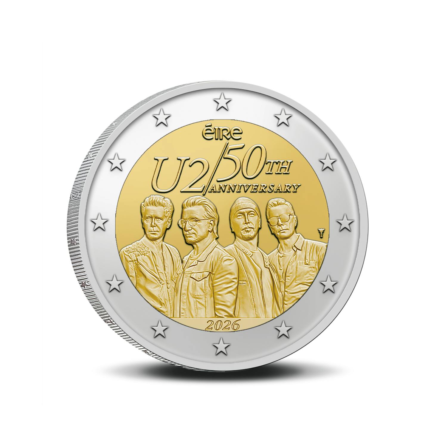How was the U2 commemorative coin made?