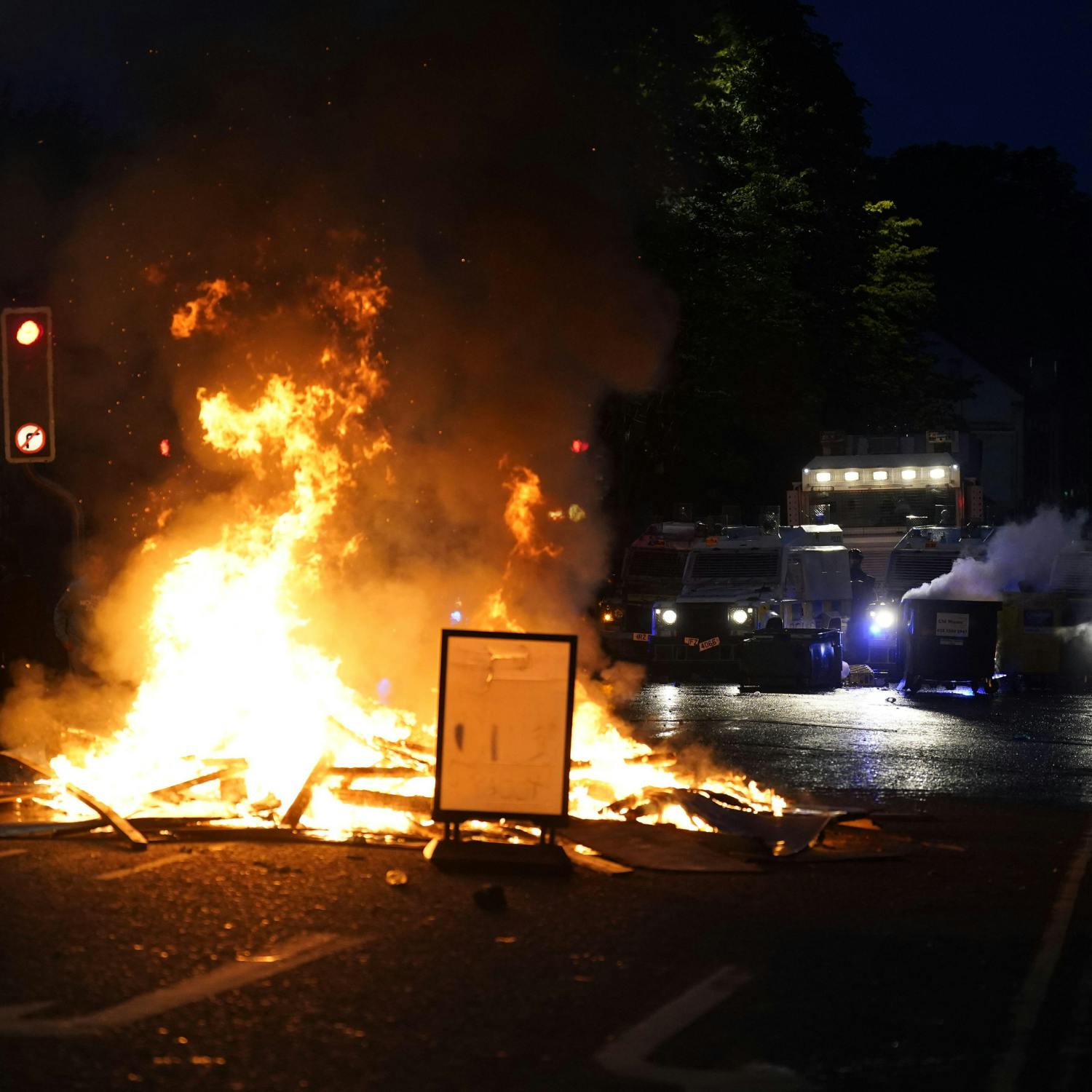 Protests in Portadown and Ballymena