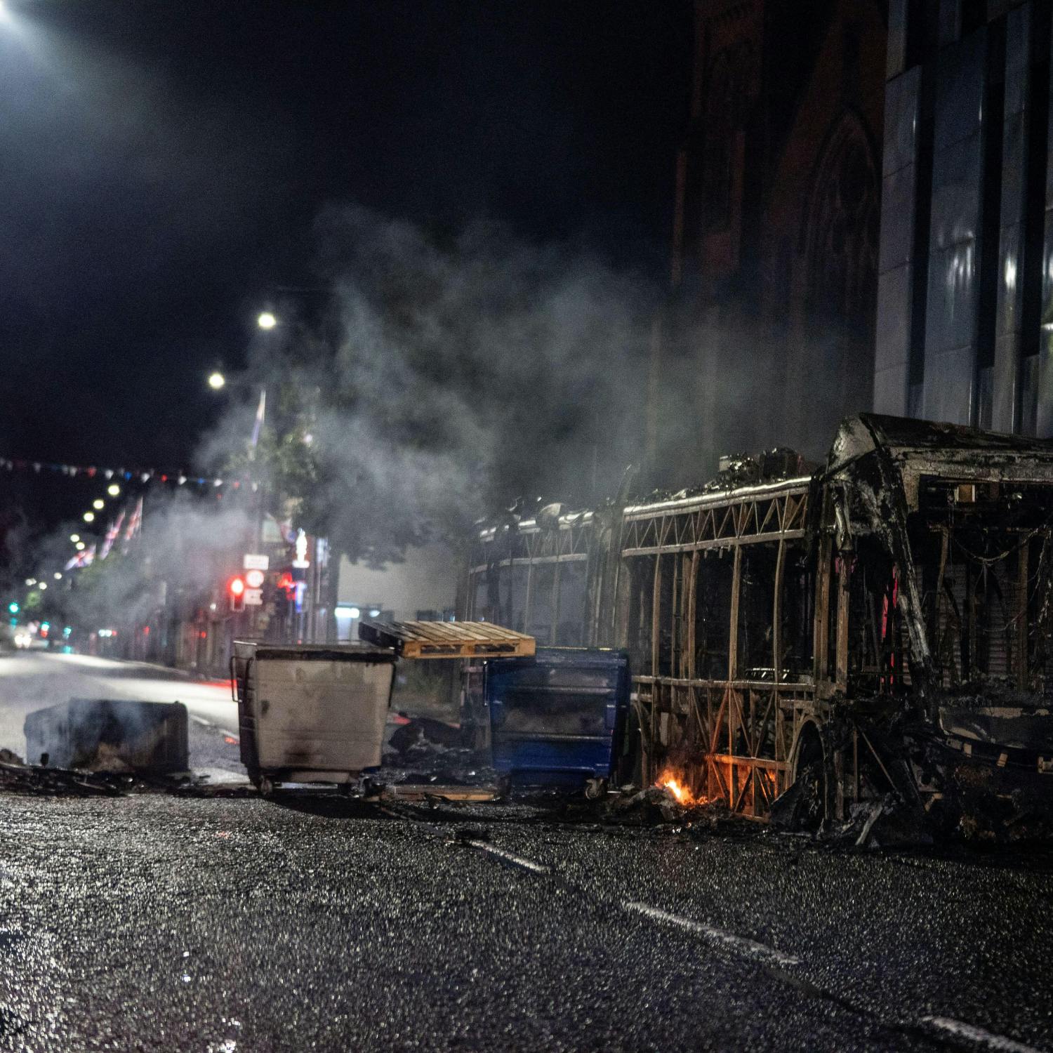 A night of unrest in Belfast