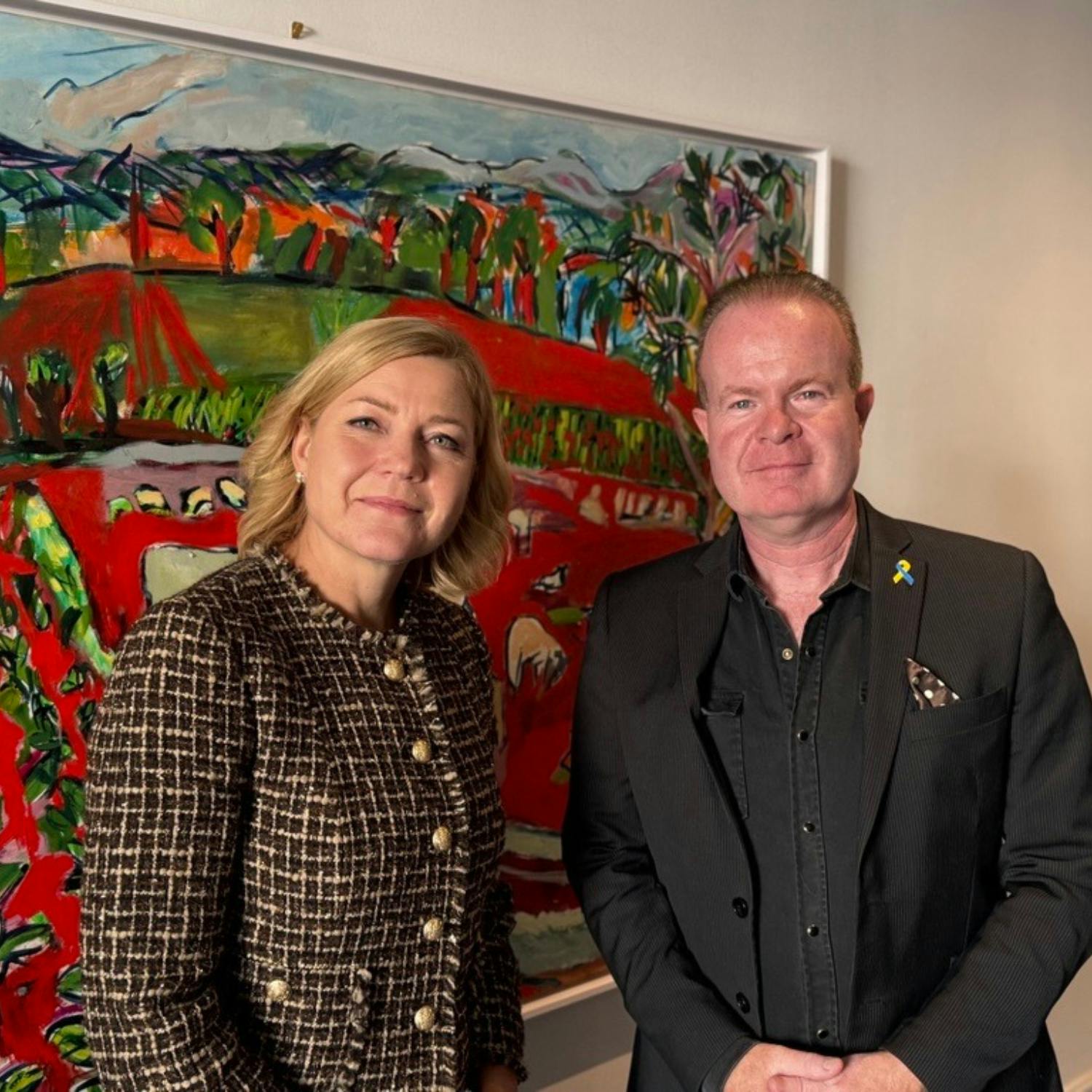 Joe Lynam meets with Henna Virkkunen
