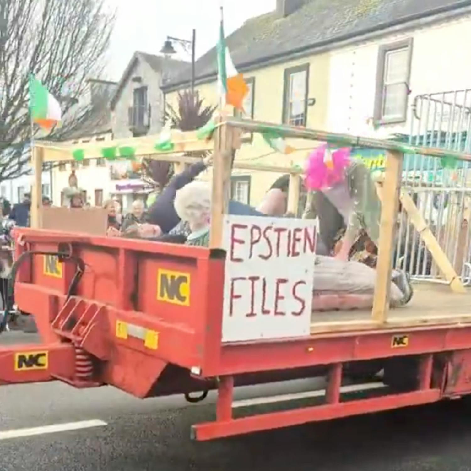 Unapproved ‘Epstein files’ St Patrick’s float causes controversy