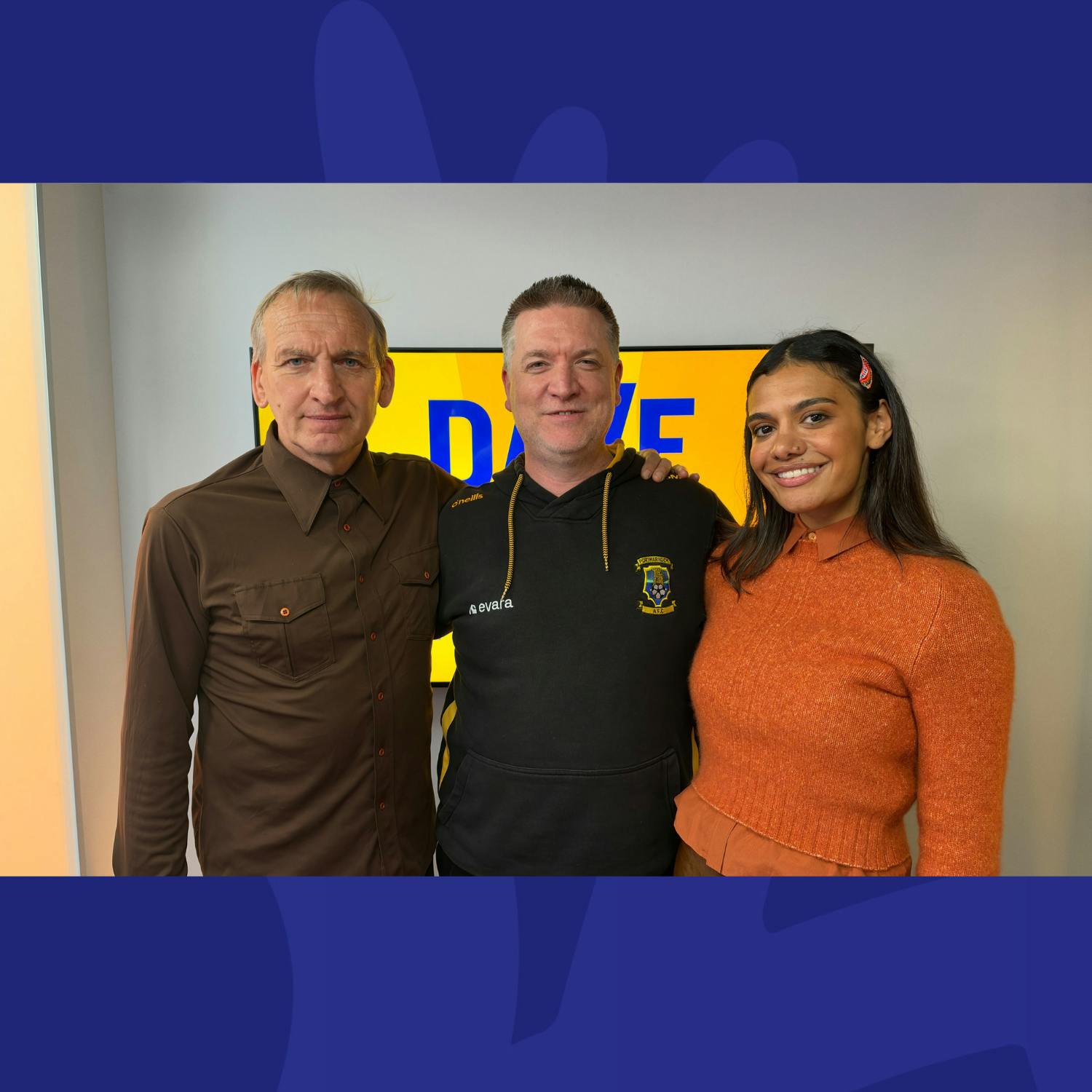 Christopher Eccleston And Madeleine Madden Join Dave In Studio