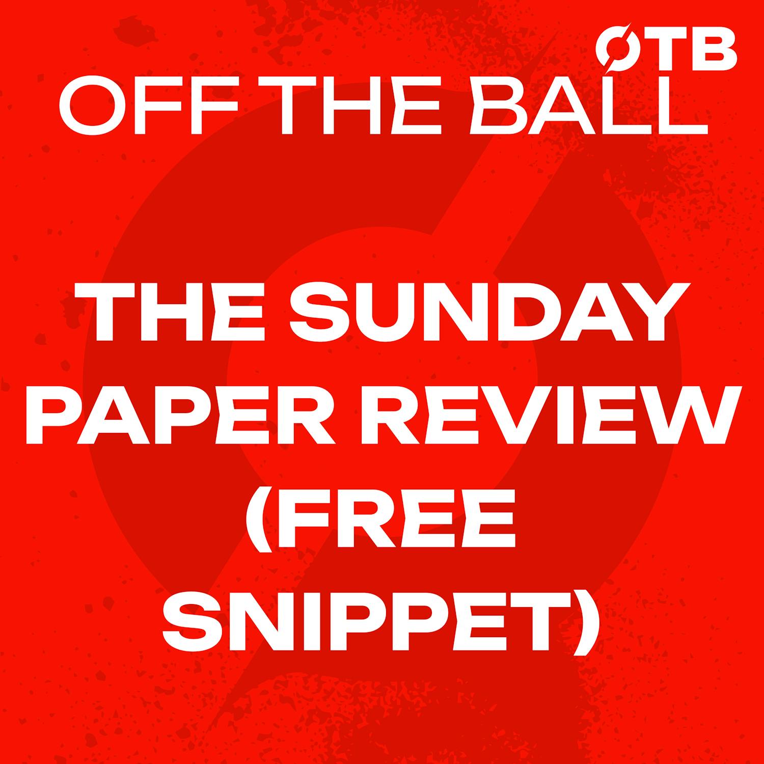 SUNDAY PAPER REVIEW | Munster's URC Derby Defeat, Carrick's Utd Crisis and GAA/AFL drain | FREE SNIPPET