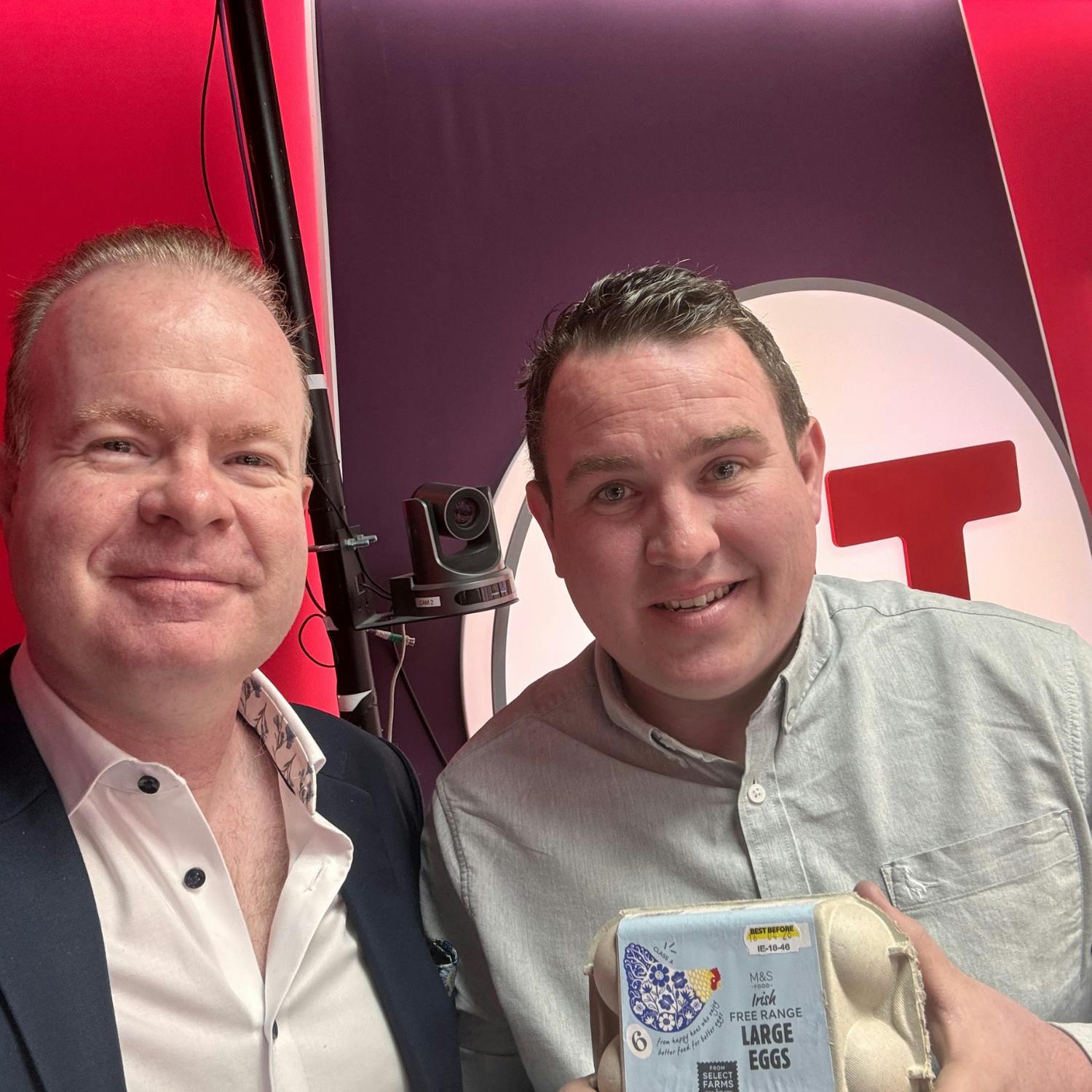 Kevin Connolly the Quality Manager with Connolly eggs