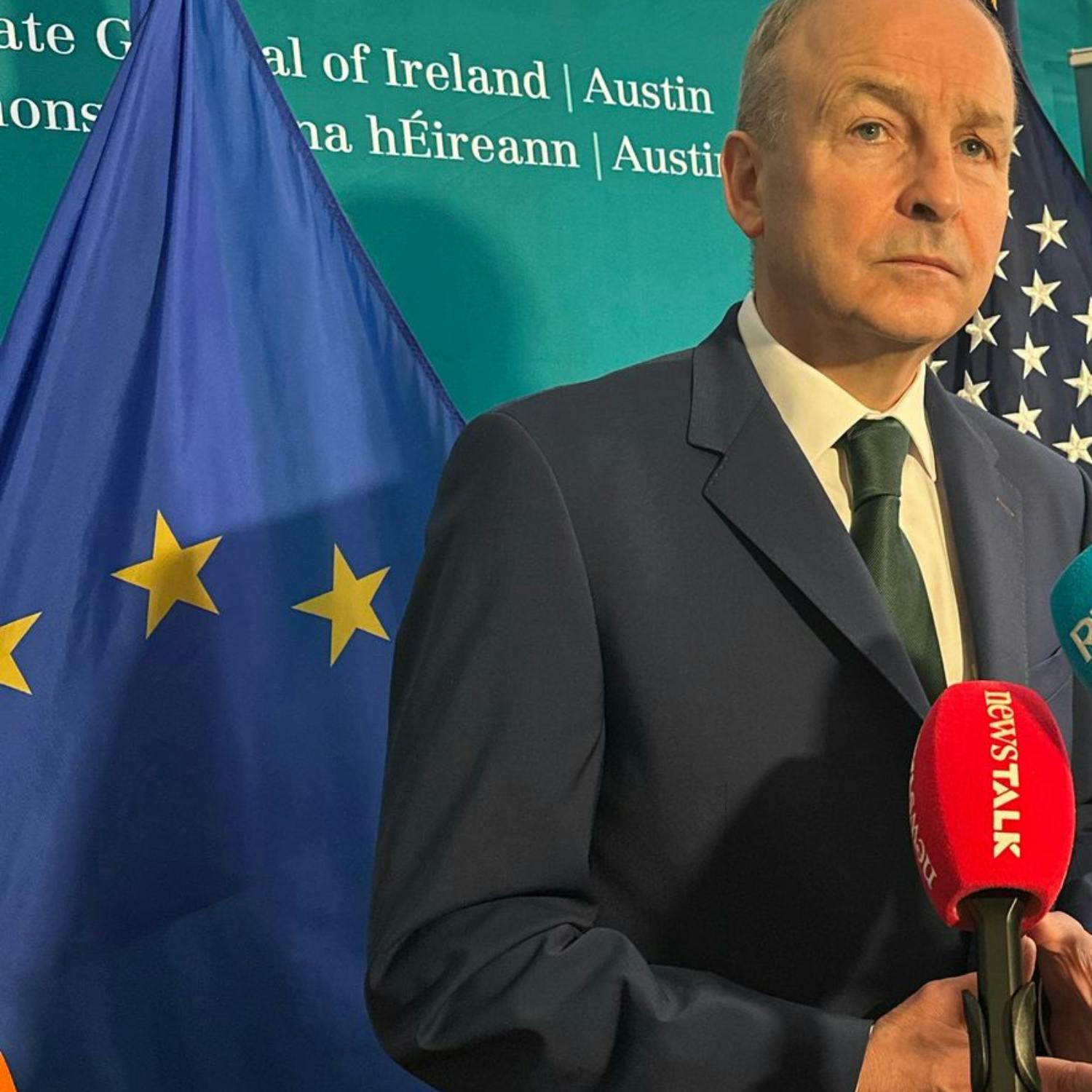 Seán Defoe live from Washington DC with Micheál Martin