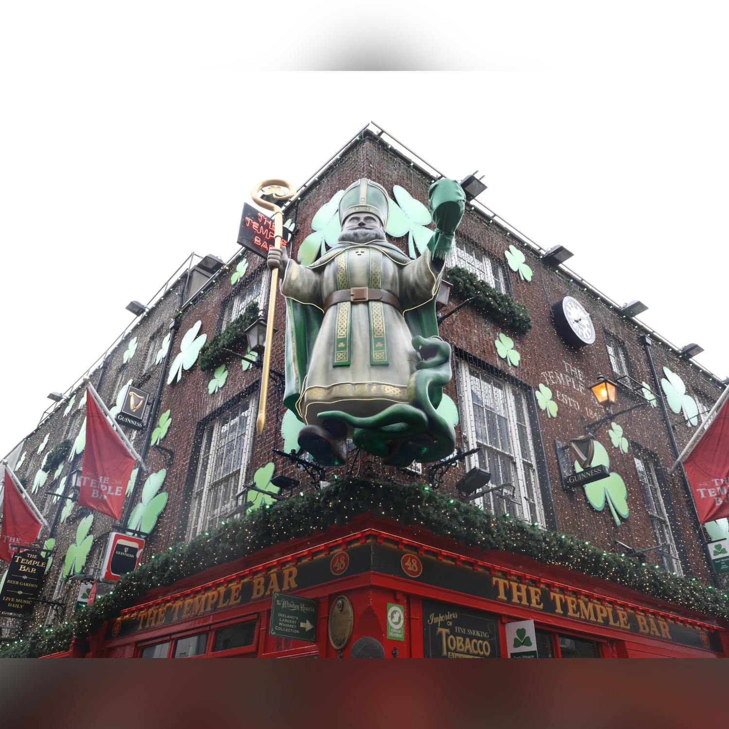 Is it too early for St Patrick’s decorations in Temple Bar?