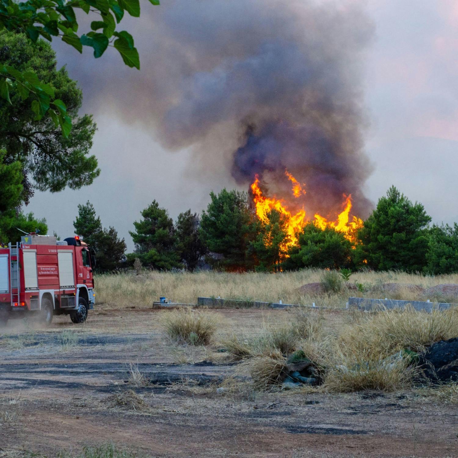 Firefighters die in Greece Wildfires