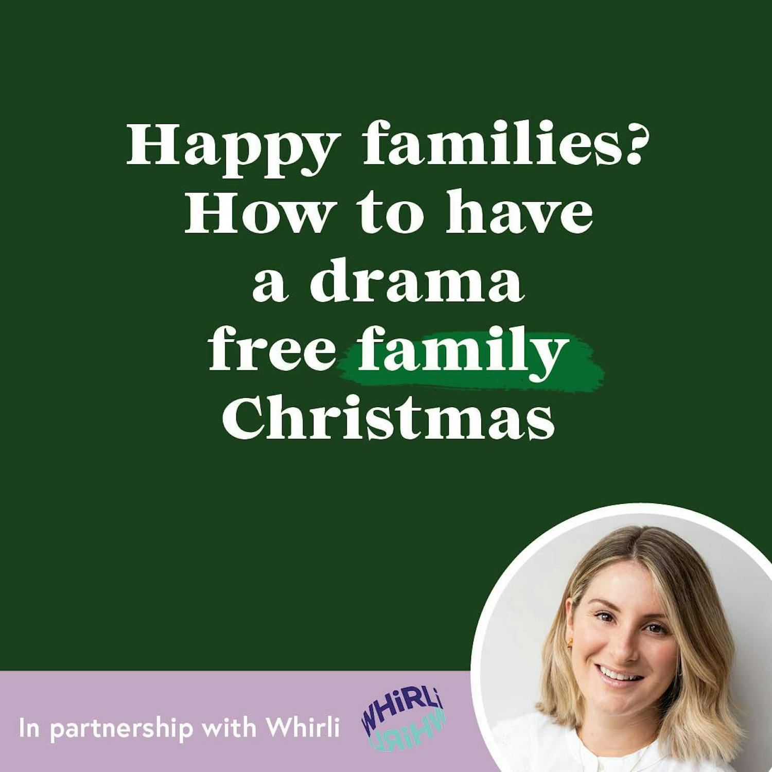 Cover art for the episode "MOMENT | Happy families? How to have a drama-free family Christmas with Zoe" from Motherkind