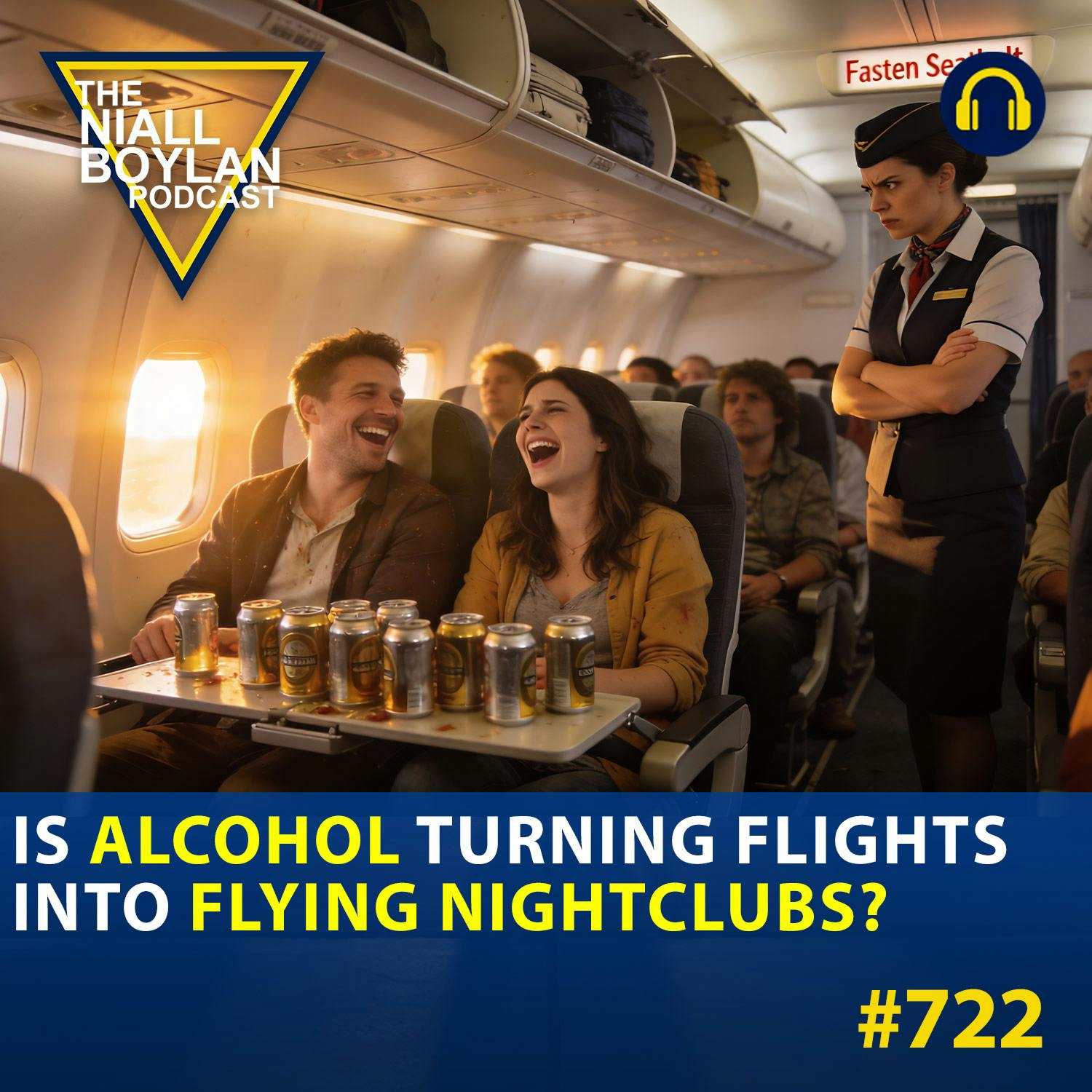 #722 Is Alcohol Turning Flights Into Flying Nightclubs? episode artwork