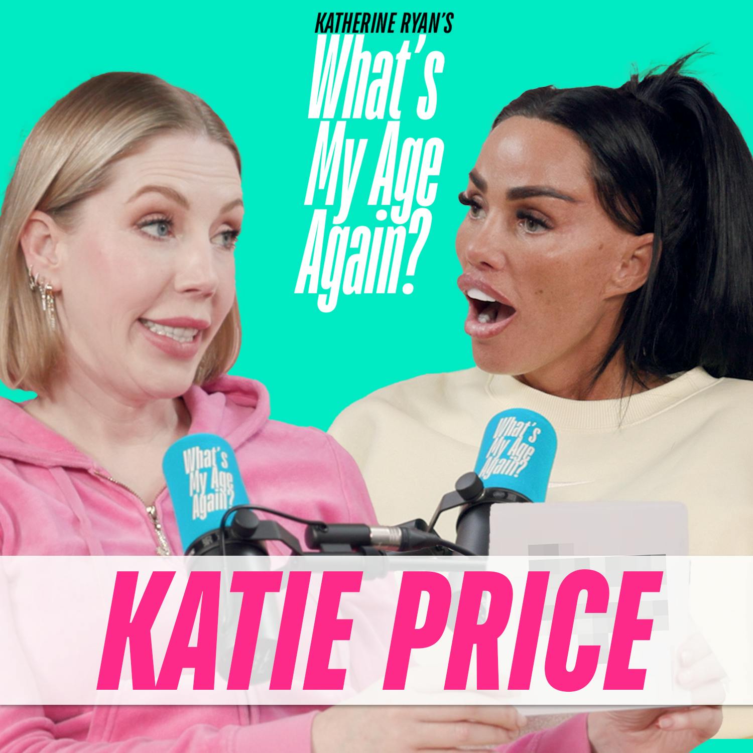 Cover art for the episode "Katie Price – Katie is 47 but how old is her body? Will surgery and a life of trauma have affected her biological age?" from What's My Age Again?