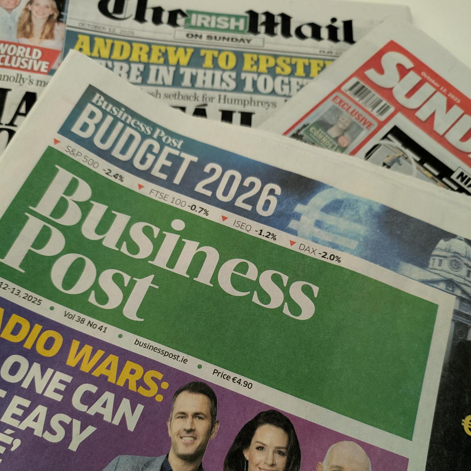 Anton’s Sunday Newspaper Panel October 12th