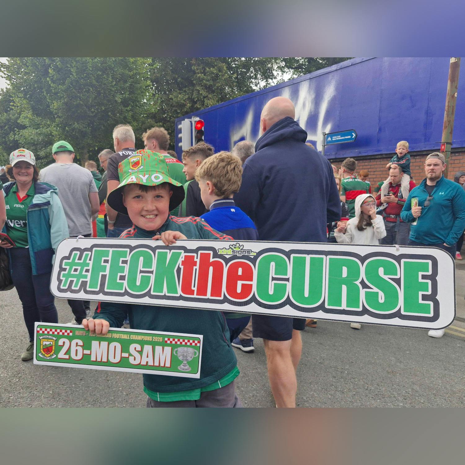 Mayo fans celebrate the win! - Henry McKean Reports