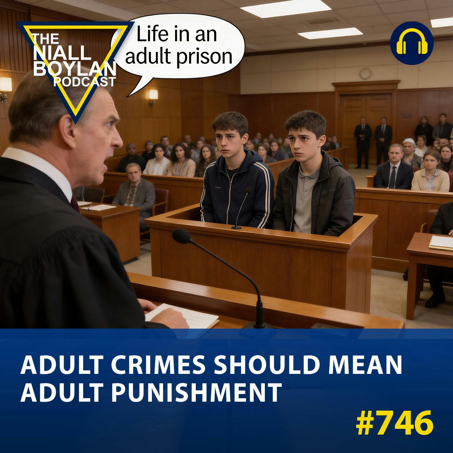 #746 Adult Crimes Should Mean Adult Punishment episode artwork