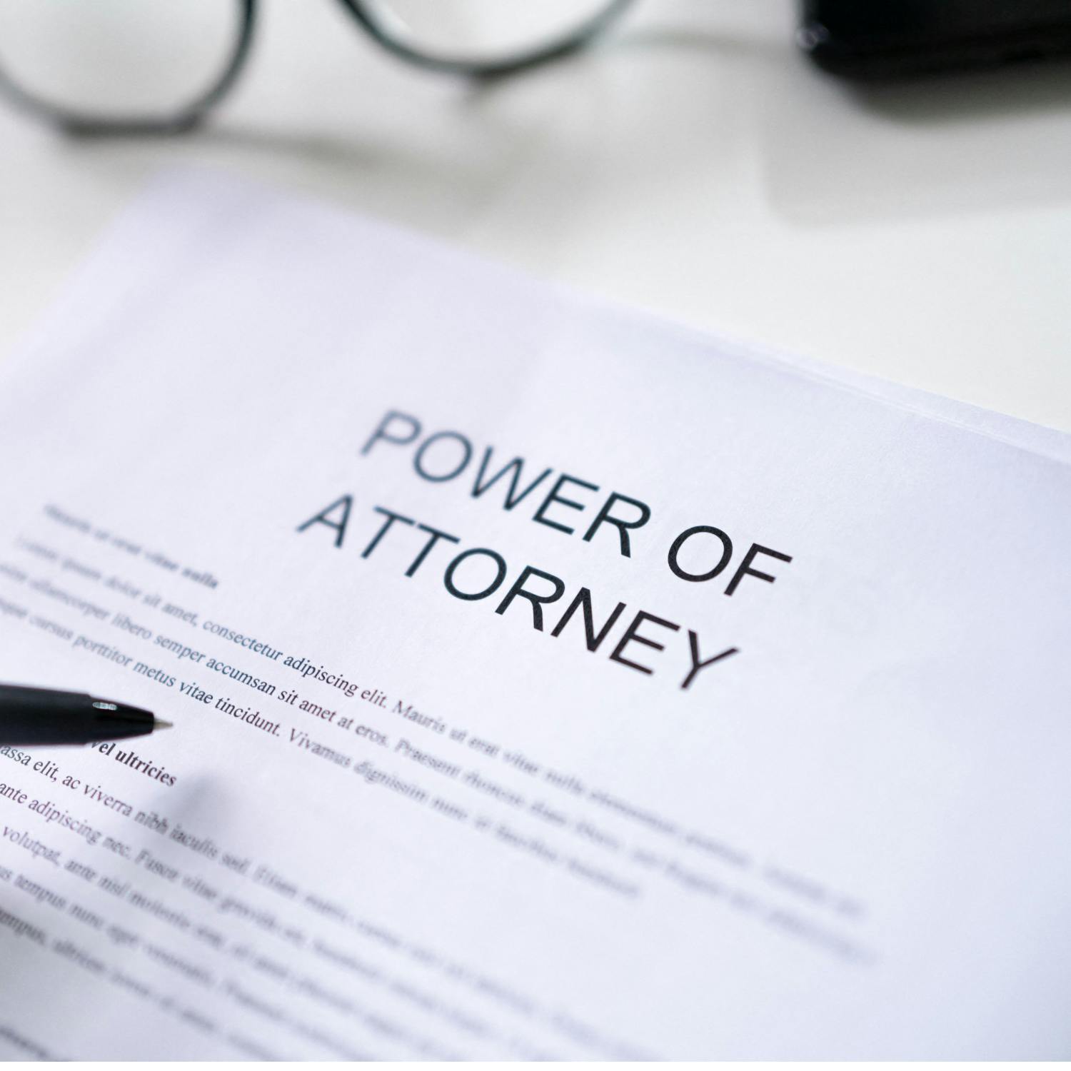 Have you established your power of attorney?