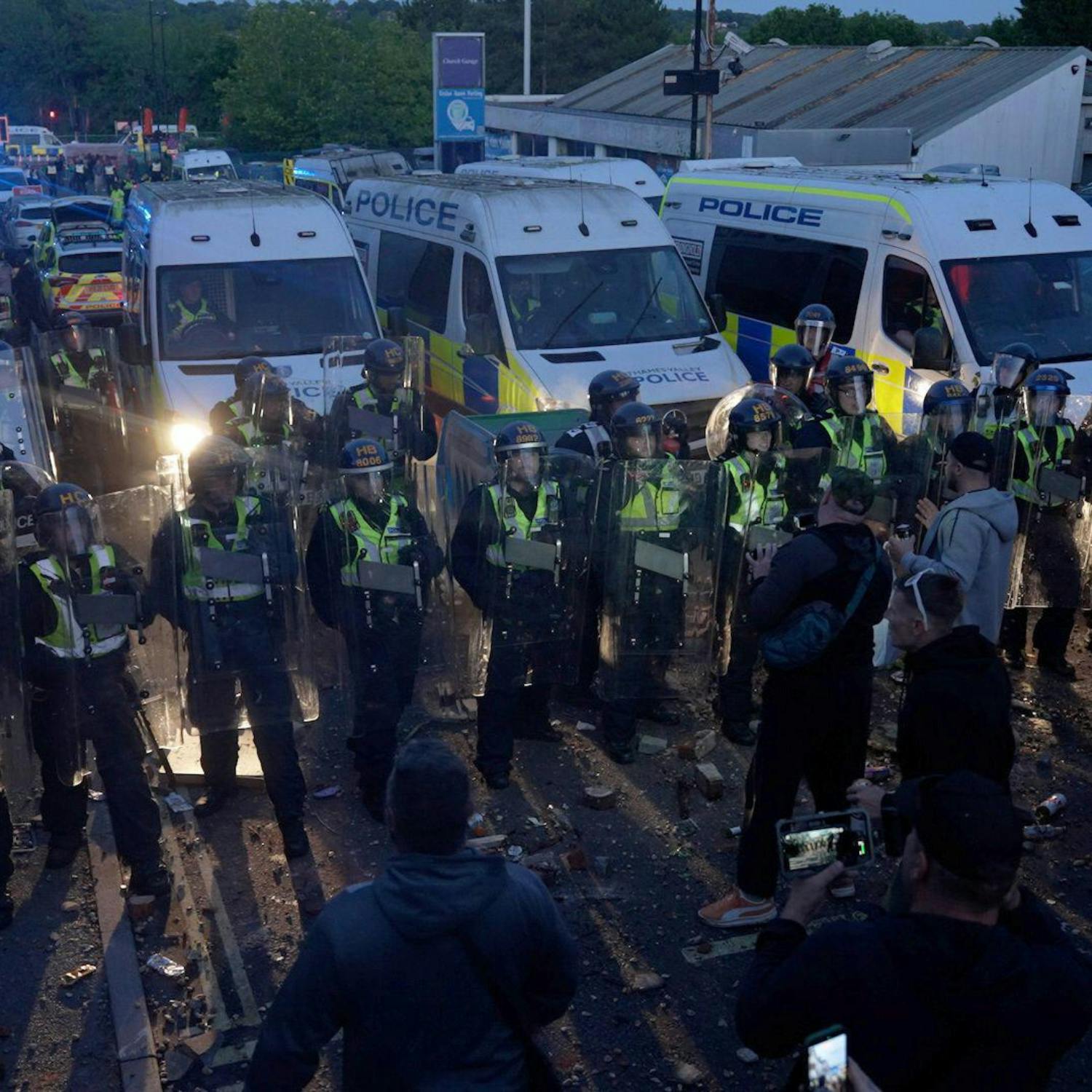 Violent protests in Southampton