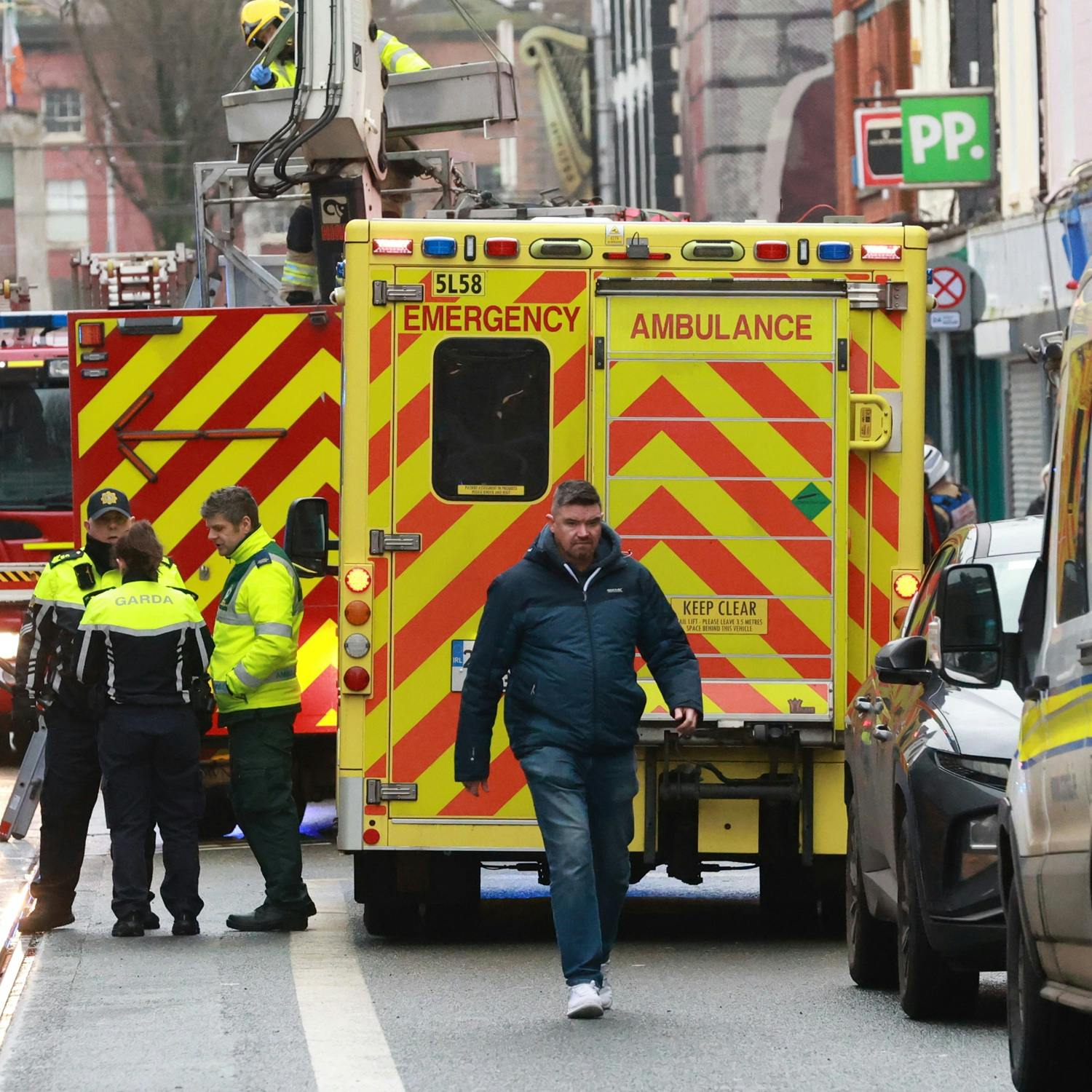 One person is killed, and three are injured by bus crash in Dublin city centre.