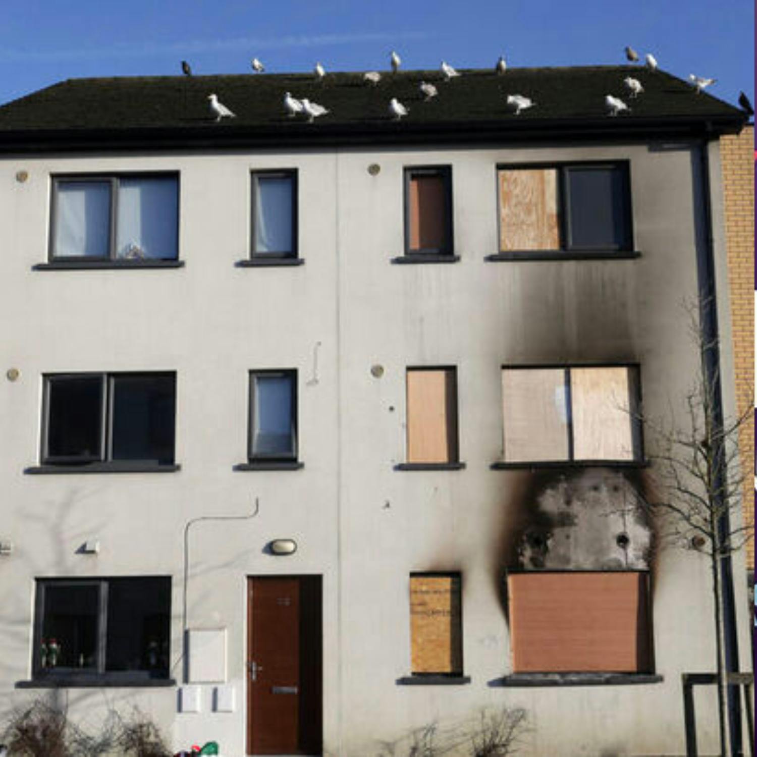 The latest in a spate of intimidation-related arson attacks The latest in a spate of intimidation-related arson attacks