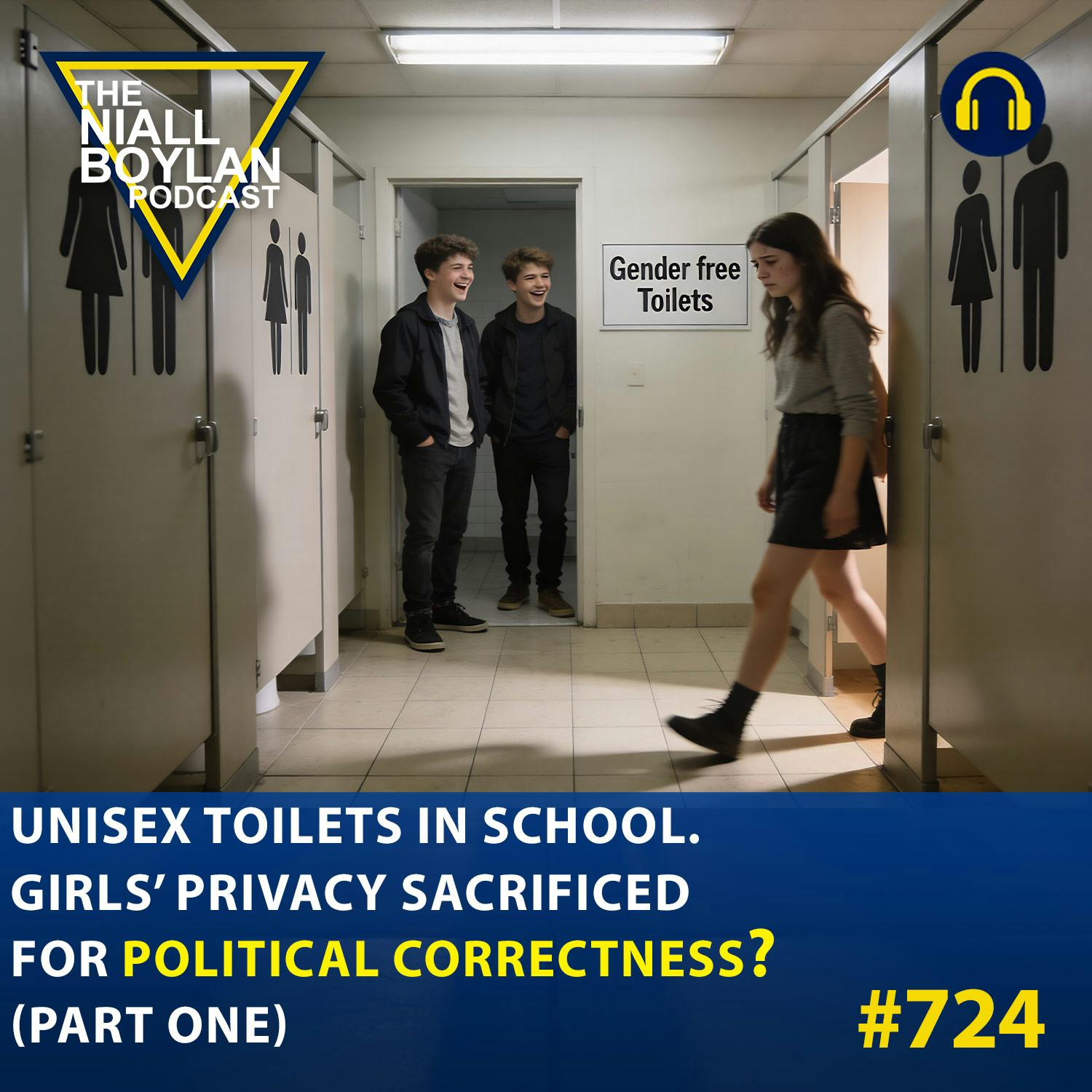 #724 Part One:  Unisex Toilets In  School. Girls’ Privacy Sacrificed For Political Correctness? (Part one ) episode artwork