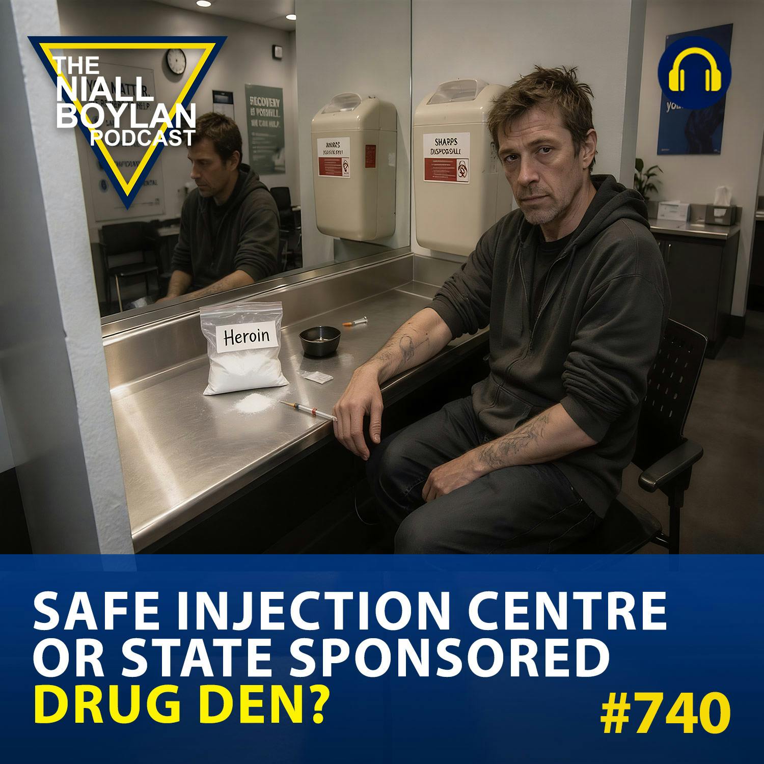 #740 Safe Injection Centre or State Sponsored Drug Den? episode artwork