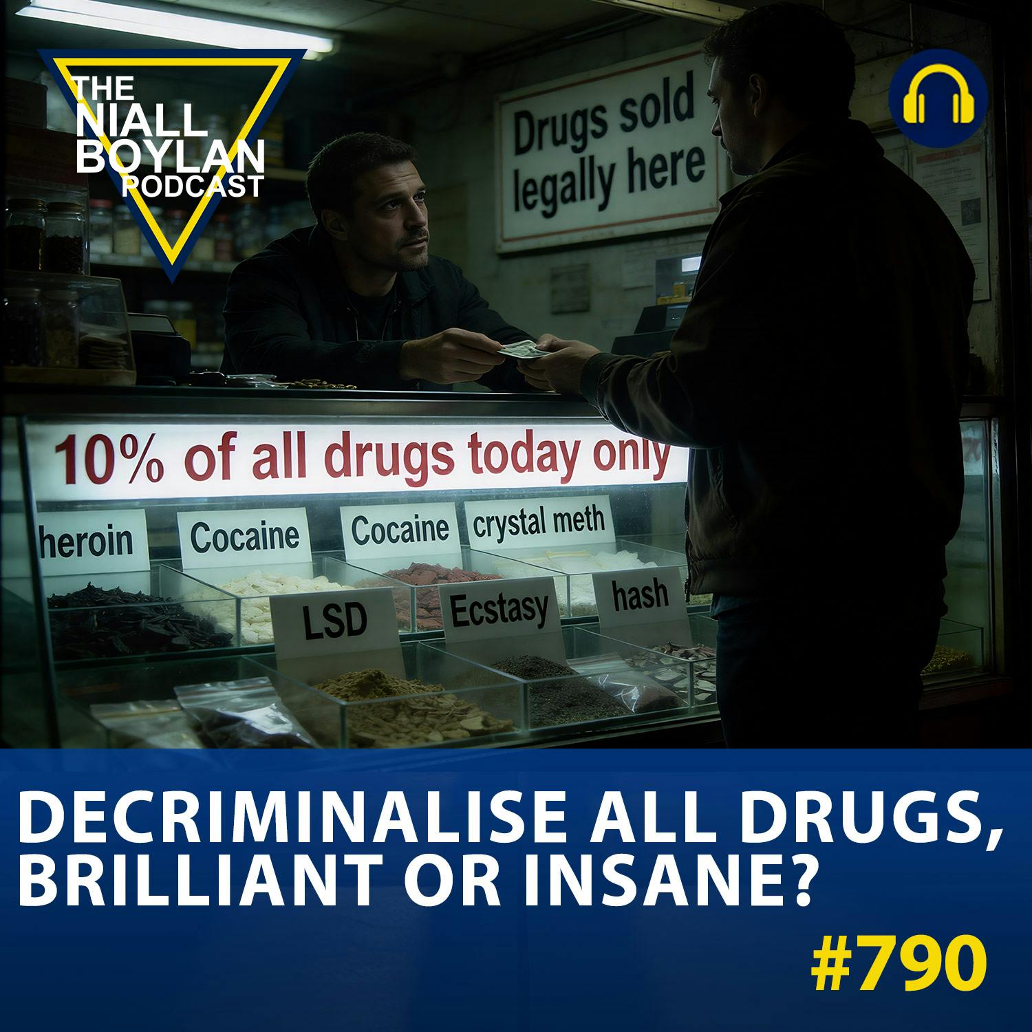 #790 Decriminalise All Drugs, Brilliant Or Insane? episode artwork