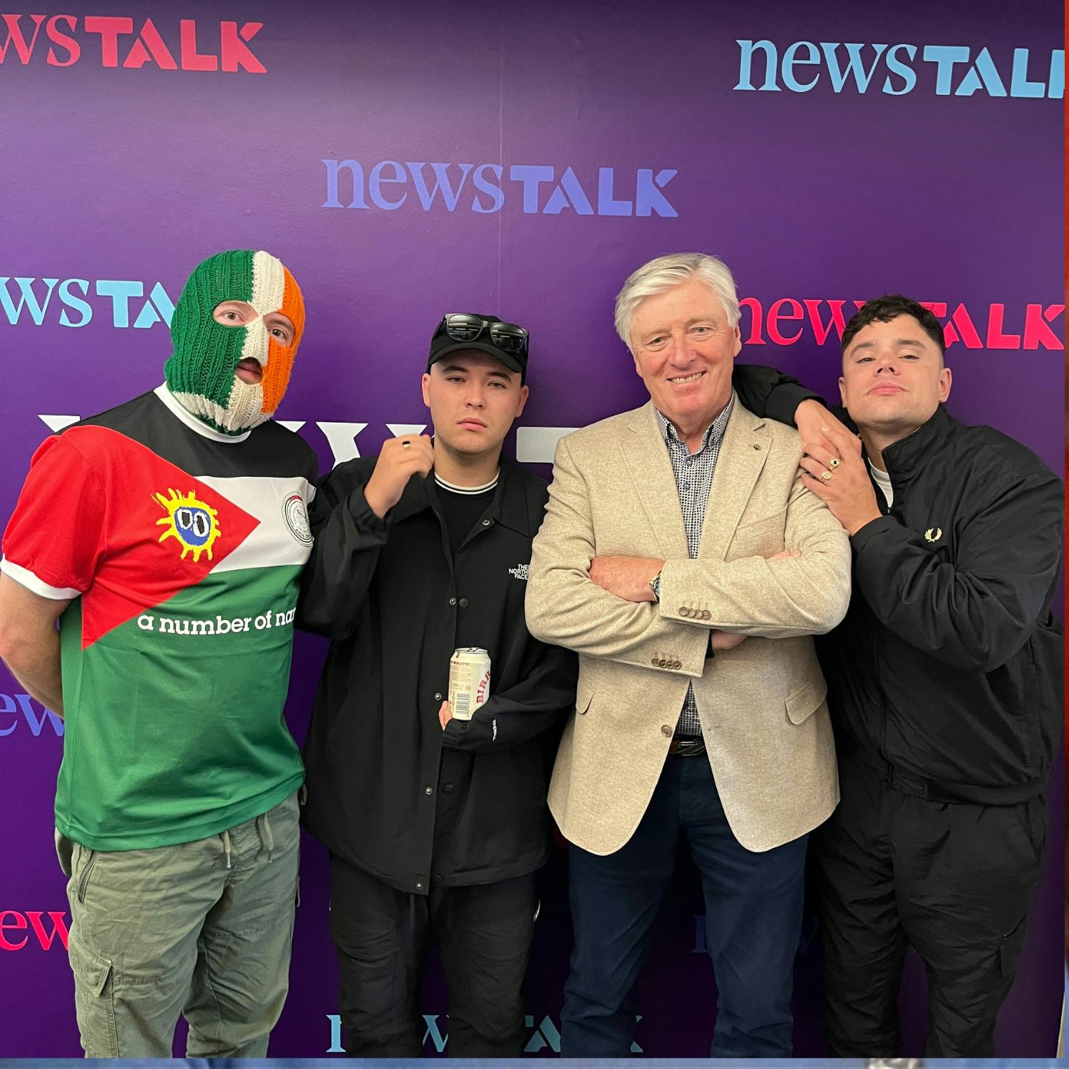 Irish rap sensation Kneecap in studio today!
