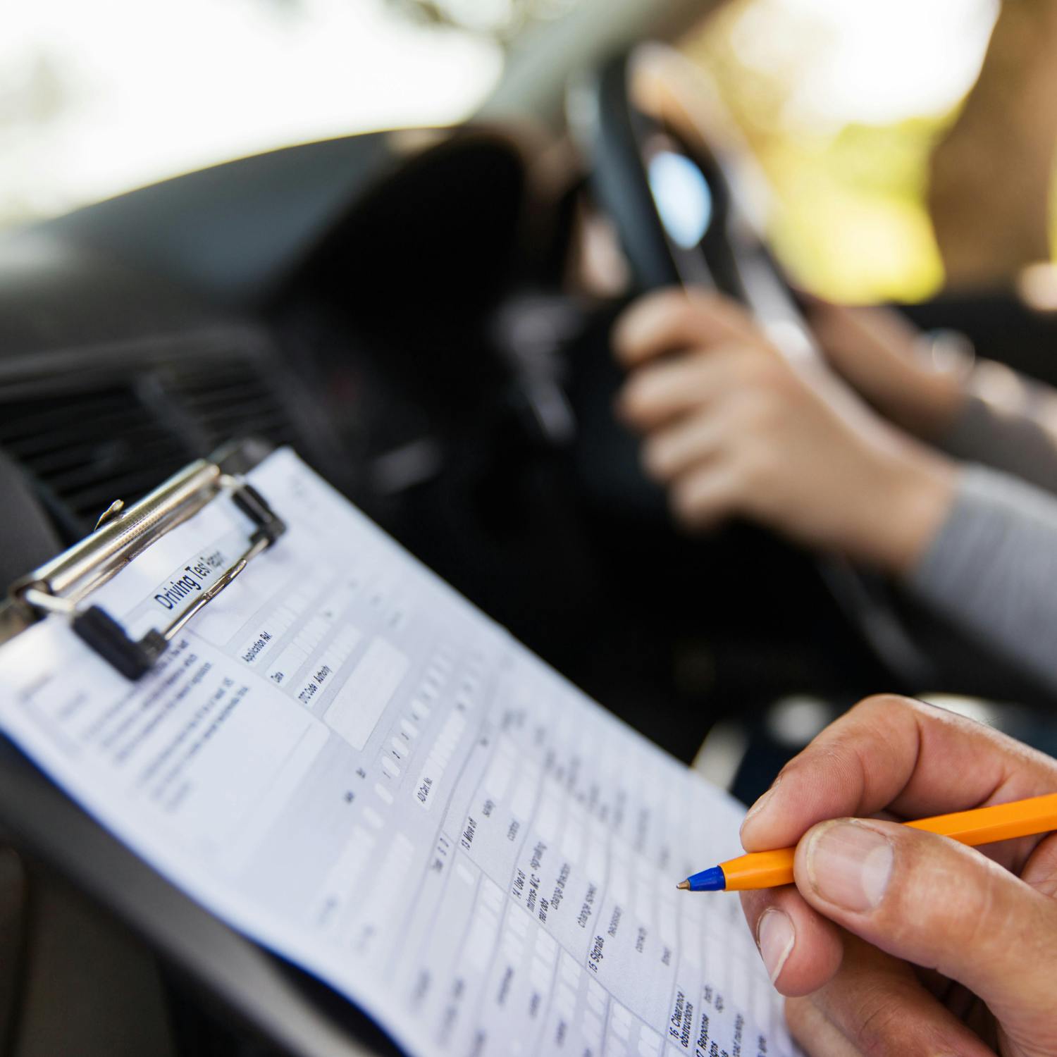 The waiting times for a driving test