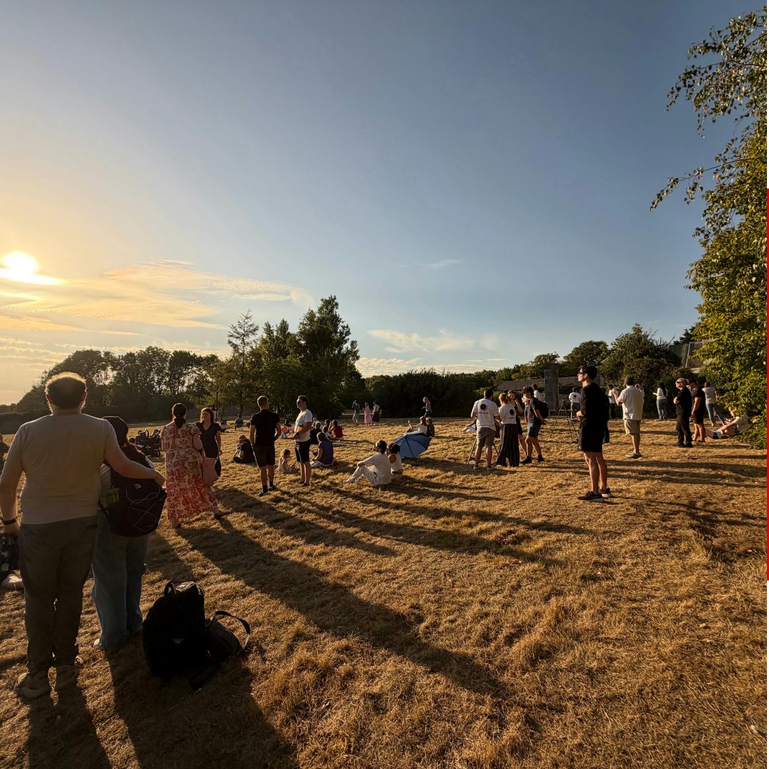Watching the solar eclipse at Dunsink Observatory