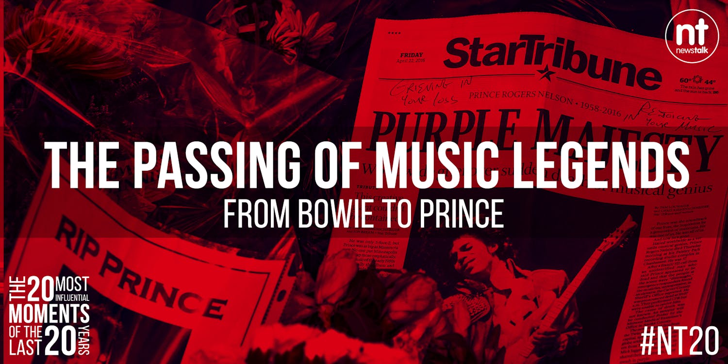 20 Most Influential Moments: THE PASSING OF MUSIC LEGENDS